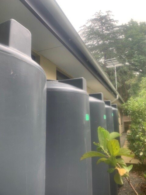 Rainwater tank installation