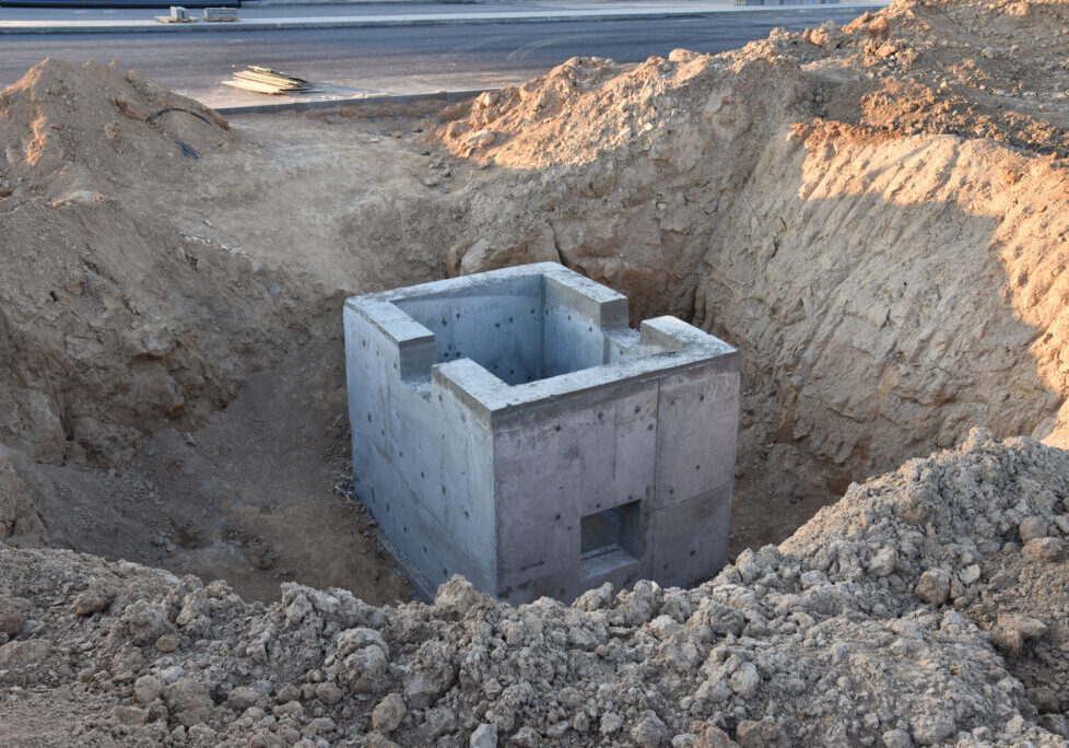 Onsite stormwater detention tank